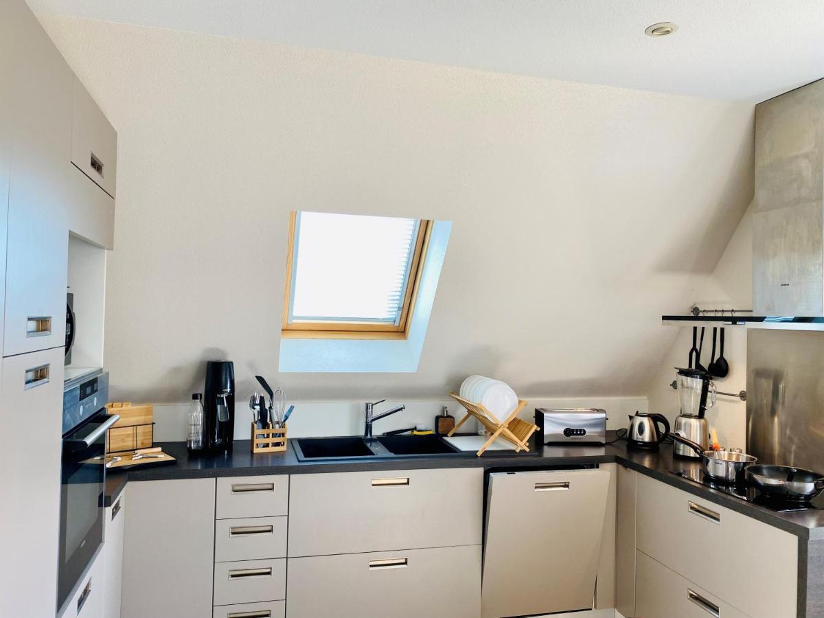 L'Envolee Alsacienne - Magnifique Appartement En Duplex Ostheim Bagian luar foto