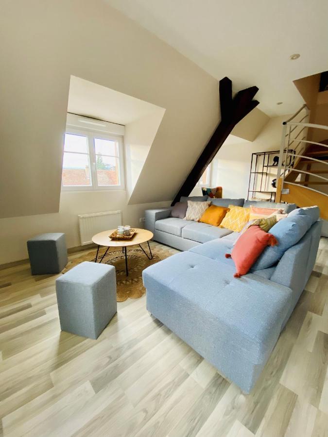 L'Envolee Alsacienne - Magnifique Appartement En Duplex Ostheim Bagian luar foto