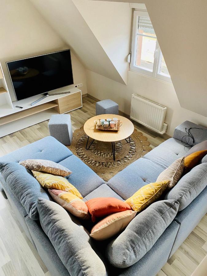 L'Envolee Alsacienne - Magnifique Appartement En Duplex Ostheim Bagian luar foto